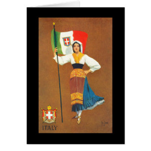 Cartão Bandeira do reino de Italia