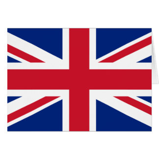 Cartão Bandeira do Reino Unido