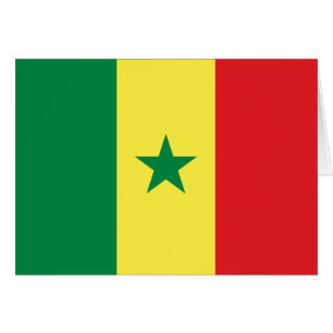 Cartão Bandeira do Senegal