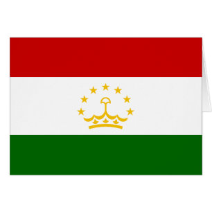 Cartão Bandeira do Tajiquistão