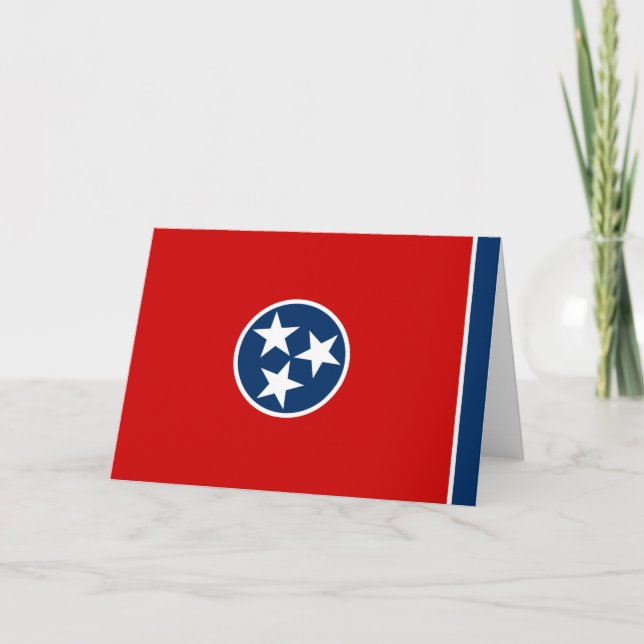 Cartão Bandeira do Tennessee (Frente)