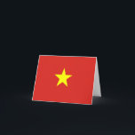 Cartão Bandeira do Vietnã<br><div class="desc">Produtos de Sinalizador Mundial Personalizáveis - Sinta-se à vontade para adicionar seu próprio texto.</div>