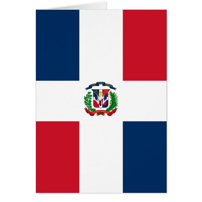 Cartão Bandeira Dominicana (Frente)