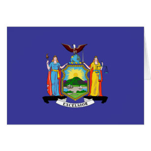 Cartão Bandeira dos Estados de Nova Iorque