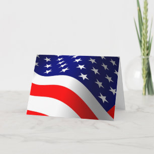 Cartão Bandeira dos Estados Unidos