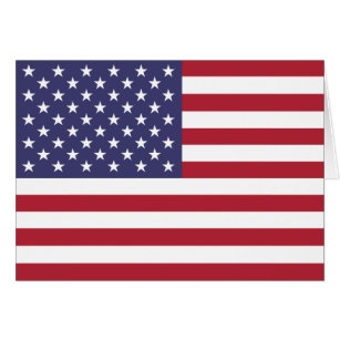 Cartão Bandeira dos Estados Unidos