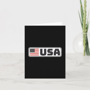 Cartão Bandeira dos EUA Americanos Patrióticos Orgulho Es