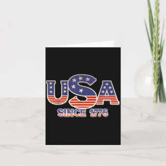 Cartão Bandeira dos EUA desde 1776 Independência American