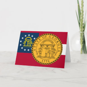 Cartão Bandeira e Selo da Geórgia, Bandeira da Geórgia