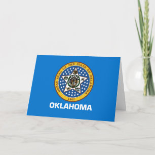 Cartão Bandeira e Selo de Oklahoman, Bandeira de Oklahoma