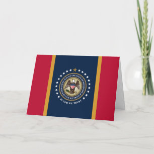 Cartão Bandeira e Selo do Mississippi, Bandeira do Missis