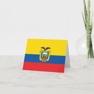 Cartão Bandeira Equador (Equador)