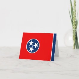 Cartão Bandeira estadual do Tennessee