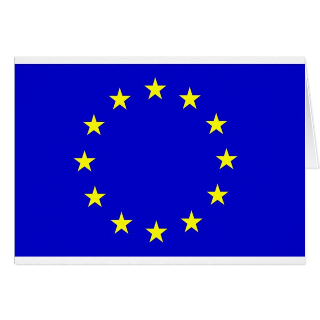 Cartão Bandeira européia (Frente Horizontal)