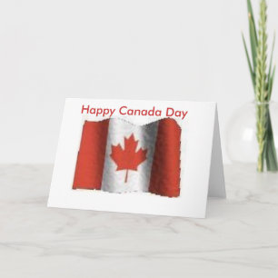 Cartão bandeira, Feliz Dia do Canadá