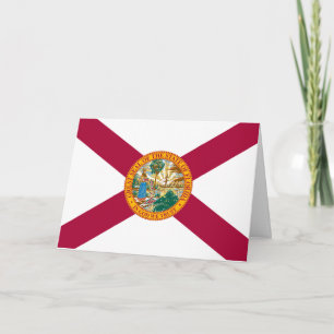 Cartão Bandeira Floridiana, Bandeira da Flórida