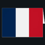 Cartão Bandeira francesa<br><div class="desc">Bandeira nacional de França.</div>