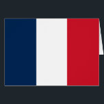 Cartão Bandeira francesa<br><div class="desc">Bandeira nacional de França.</div>