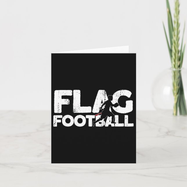 Cartão Bandeira Futebol Silhouette (Frente)