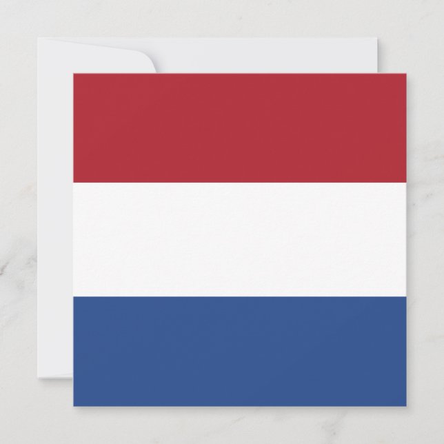 Cartão Bandeira Holandesa (Frente)