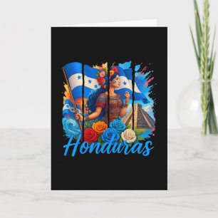 Cartão Bandeira Hondurenha Copan Honduras Viagem Férias e