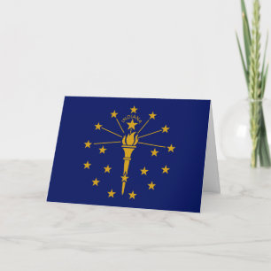 Cartão Bandeira Hoosier, Bandeira de Indiana