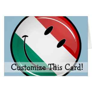 Cartão Bandeira húngara de sorriso