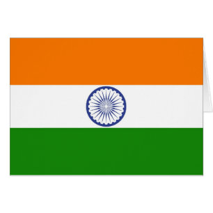 Cartão Bandeira indiana