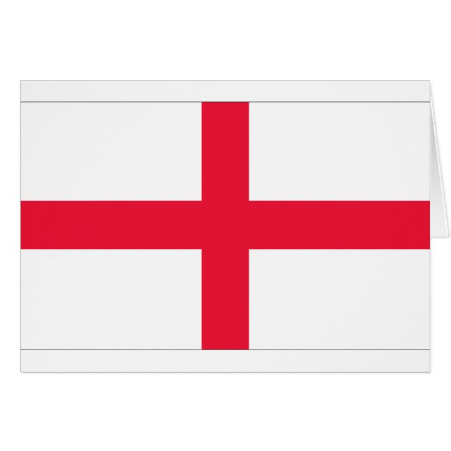Cartão Bandeira inglesa (Frente Horizontal)