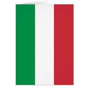 Cartão Bandeira italiana - bandeira de Italia - Italia