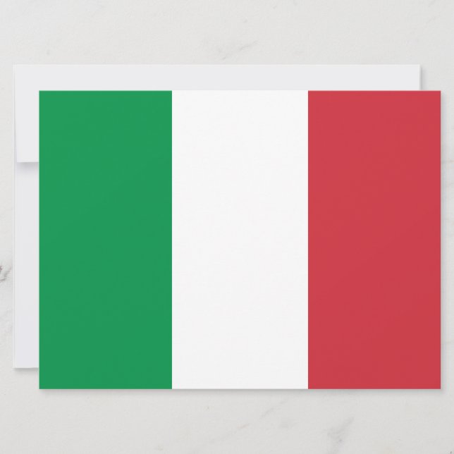 Cartão Bandeira italiana (Itália) (Frente)