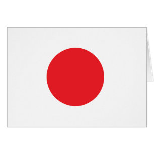 Cartão bandeira japonesa