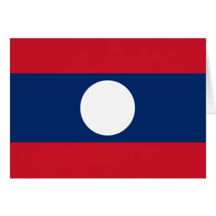 Cartão Bandeira Laos