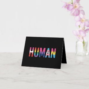 Cartão Bandeira LGBT Humana Mês do Orgulho Gay Transgêner