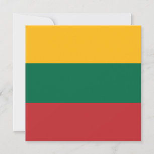 Cartão Bandeira lituana