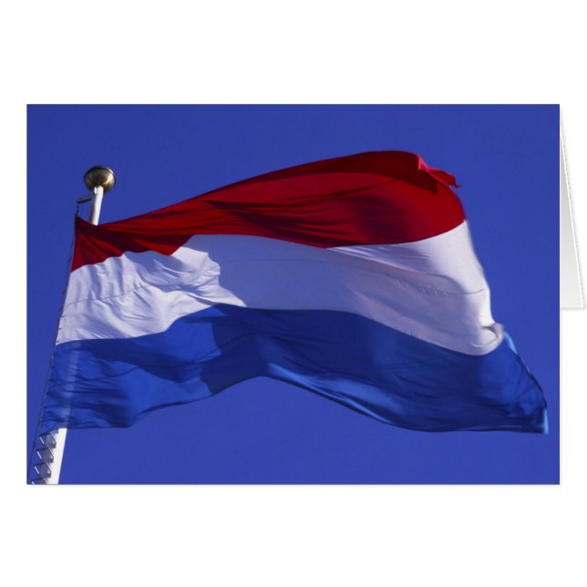 Cartão bandeira luxemburguesa RF) (Frente Horizontal)