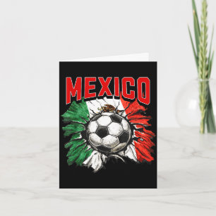 Cartão bandeira mexicana futebol méxico orgulho copa famí