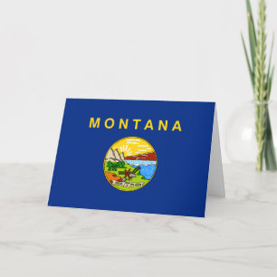 Cartão Bandeira Montanan, Bandeira de Montana