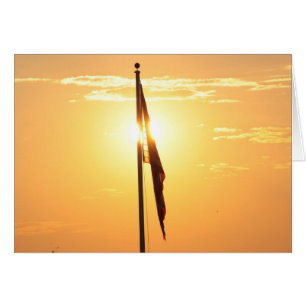 Cartão Bandeira na Placa do Sol