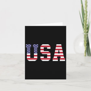 Cartão Bandeira Nacional Americana 4 De Julho Para Mulher