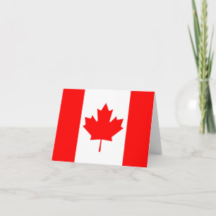 Cartão Bandeira Notecard de Canadá