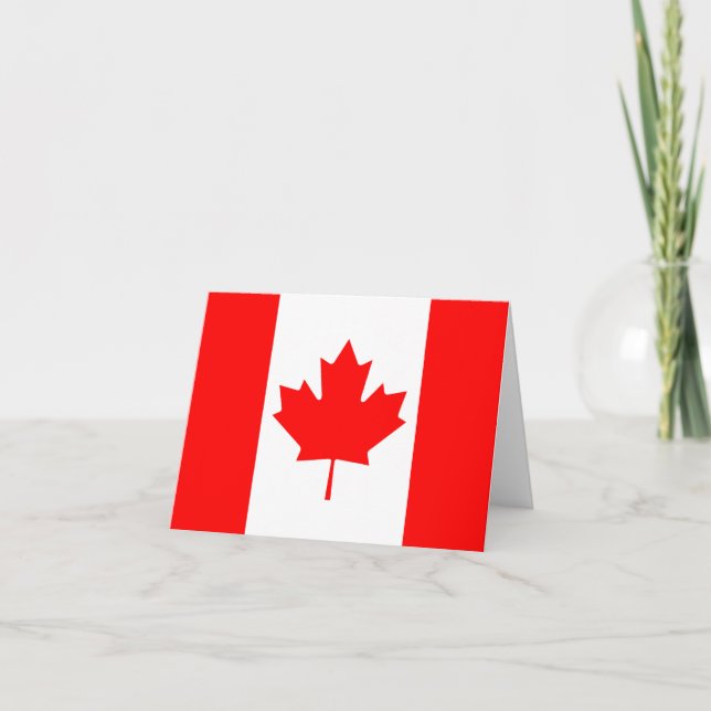 Cartão Bandeira Notecard de Canadá (Frente)