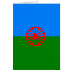Cartão Bandeira oficial do cigano do Romani