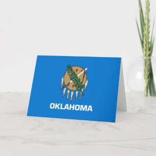 Cartão Bandeira Oklahoman, Bandeira de Oklahoma