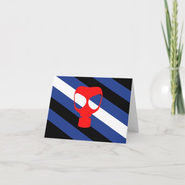 Cartão Bandeira Orgulho Máscara (Frente)