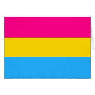 CARTÃO "BANDEIRA PANSEXUAL DO ORGULHO "