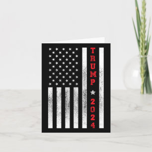 Cartão Bandeira Patriótica 4 De Julho Trump 2024