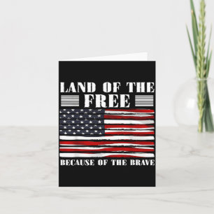 Cartão Bandeira Patriótica Americana dos EUA 4 de Julho