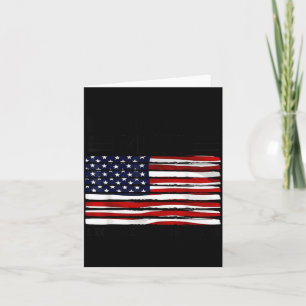 Cartão Bandeira Patriótica Americana dos EUA 4 de Julho