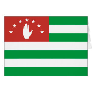 Cartão Bandeira Patriótica da Abcásia